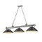Z-Lite Cordon 3 Light Billiard, Brushed Nickel & Matte Black 2306-3BN-SMB - alternate 1